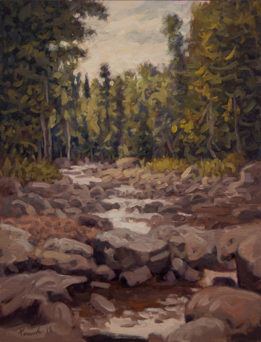 "Cascade River" oil, 18"x14", 2018